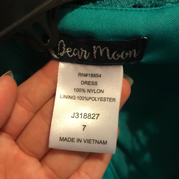 Green cocktail dress - Picture 5 of 6